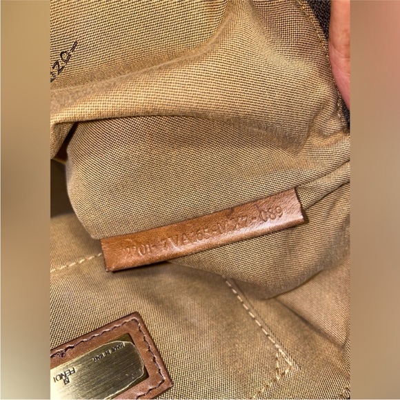 FENDI FF ZUCCA NYLON & LEATHER MINI PADLOCK TOTE BAG - Picture 7 of 9